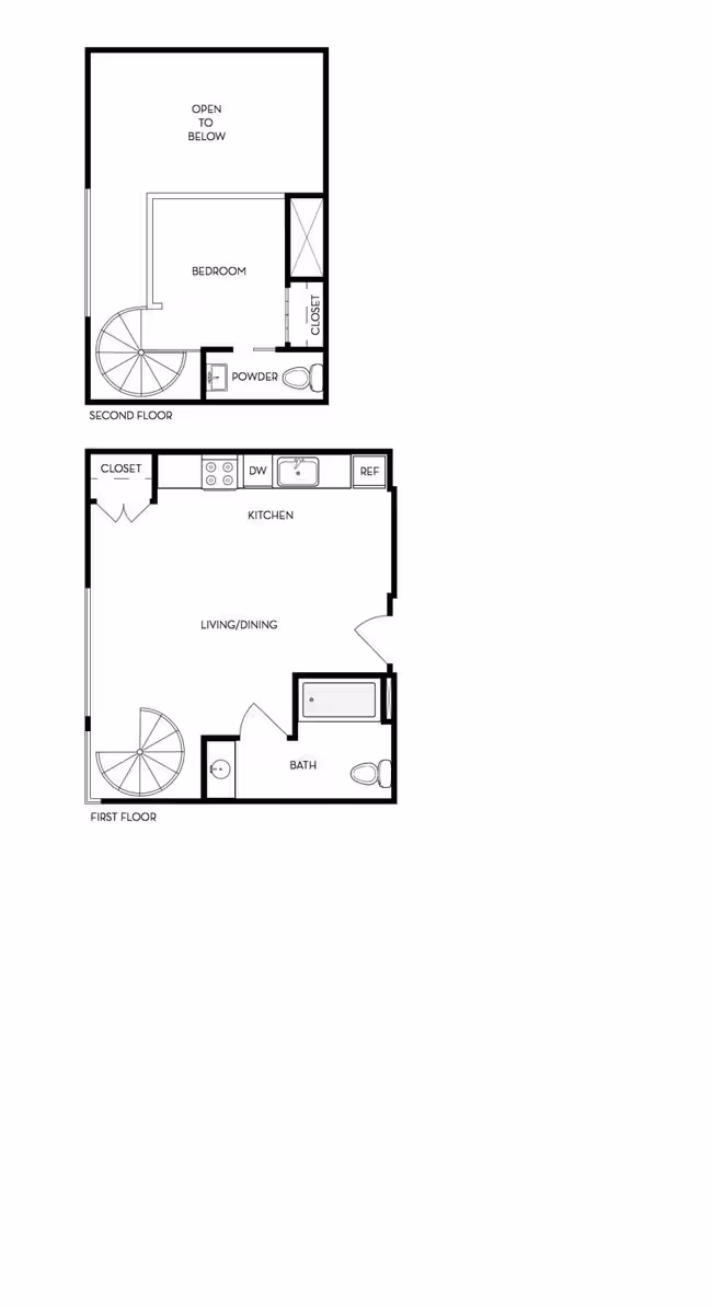 L2 1 Bedroom floor plan